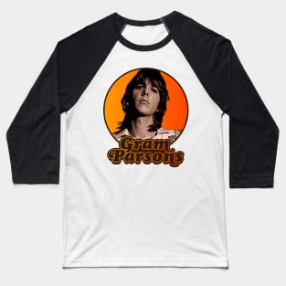 Gram Parsons // Outlaw Country Retro Americana Tribute Baseball T-Shirt